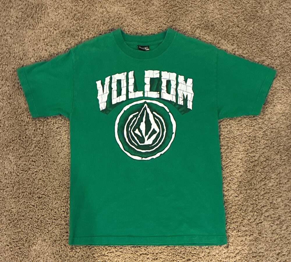 Volcom Stone Vintage Green Graphic Short Sleeve T-Shirt Men's Medium